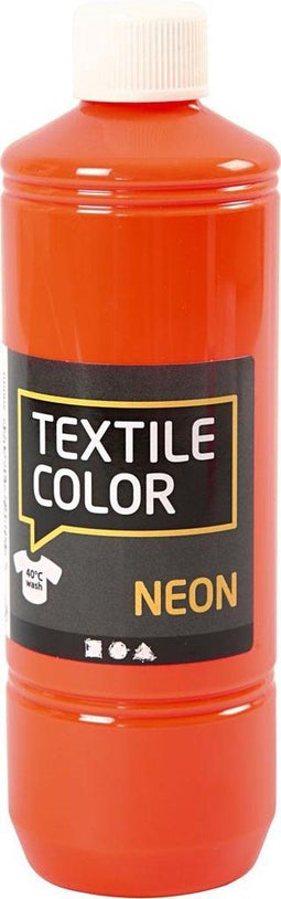 Textile Color, neon oranje, 500 ml
