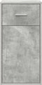vidaXL - Sideboard - Betongrijs - 38x34,5x75 - cm - Gemaakt - uit - Hout