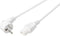 Sygonix SY-5043442 Aansluitkabel Apparaat (warm) Wit 2.00 m