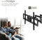 tectake® TV Beugel - TV-muurbeugel - Kantelbaar en Draaibaar - VESA max. 400x400 - Voor 81cm-254cm (32-100