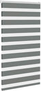 vidaXL - Zebra - rolgordijn - 80x100 - cm - stofbreedte - 75,9 - cm - donkergrijs