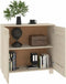 vidaXL - Dressoir - HAMAR - 85x35x80 - cm - massief - grenenhout - honingbruin