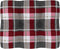 vidaXL - Palletkussen - 50x40x12 - cm - stof - ruitpatroon - rood
