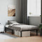 vidaXL - Bedframe - metaal - zwart - 90x190 - cm