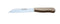 W-Selected Groentemes met Carbon Lemmet en Roodbeuken Heft - 16 cm