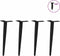 vidaXL - Salontafelpoten - conische - vorm - 4 - st - 42-43 - cm - staal - zwart