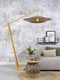 GOOD&MOJO Vloerlamp Bali - Bamboe/Zwart - 19x87x207cm - Scandinavisch,Bohemian - Staande lampen voor Woonkamer - Slaapkamer