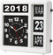 Perel Analoge kalenderklok 31×31 cm - Dementieklok - Groot flip-over display - Zwart-Wit