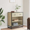 vidaXL - Dressoir - 68x35x76 - cm - bewerkt - hout - sonoma - eikenkleurig