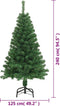 vidaXL - Kunstkerstboom - met - dikke - takken - 240 - cm - PVC - groen