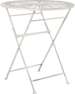 Beliani SCAFA - Tuintafel - Wit - IJzer