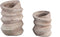 PTMD Curv Bloempot - H32 x Ø22 cm - Cement - Creme