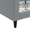 vidaXL - Slaapbank - 80x200 - cm - stof - lichtgrijs