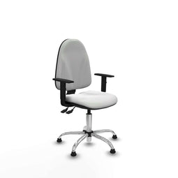 Piqueras y Crespo B1D05RT - Bureaustoel - Verstelbare hoogte met armleuning - Wit