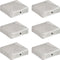 vidaXL - Paalkappen - 6 - st - piramide - 71x71 - mm - gegalvaniseerd - metaal