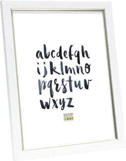 Deknudt Frames fotolijst S46AF1 - witte schilderlook - biesje - 30x40