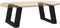 vidaXL - Salontafelpoten - 2 - st - U-vormig - 50x(30-31) - cm - staal - zwart
