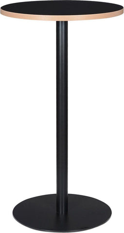Alterego Zwarte ronde statafel 'POLLUX ROUND' - Ø 60 cm