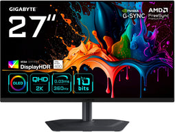 Gigabyte MO27Q3 - Monitor - 27" QD-OLED 2560x1440 360Hz - Zwart