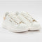 GUESS Salerno - Dames Sneakers - Gouden achterkant - Wit/Goud - Maat 39