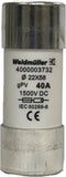 Weidmüller 4000003732 FUSE WSFL 22X58 40A 1K5V GPV Buiszekering Inhoud 10 stuk(s)