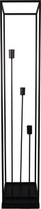 HSM Collection Vloerlamp Fremont open frame 3-lichts - 158 cm - Gepoedercoat zwart - Ijzer
