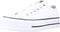 Converse Chuck Taylor All Star Lift Ox - Lage sneakers - Dubbel zo dikke zool - Wit - Maat 42