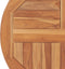 vidaXL - Tafelblad - rond - 2,5 - cm - 60 - cm - massief - teakhout
