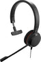 Jabra EVOLVE 20 MS Mono - Bedrade headset - Noise Cancelling microfoon - Zwart