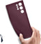 Samsung Galaxy S22 Ultra - Siliconen Hoesje - Zacht en slank - Burgundy
