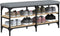 vidaXL - Schoenenbank - 102x32x47 - cm - bewerkt - hout - sonoma - eikenkleurig