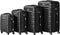 Trolley Reiskofferset Rome - 4-delig - Hardcase - Zwart - ABS