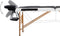 vidaXL - Massagetafel - inklapbaar - 2 - zones - hout - zwart - en - wit
