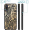iMoshion Hoesje Geschikt voor Samsung Galaxy S21 Hoesje Siliconen - iMoshion Design hoesje - Goud / Zwart / Golden Leaves