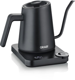 Graef GK502 - Waterkoker - 1200 W 0,9 l Instelbare temperatuur 360 graden draaibaar Zwart