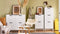 SoBuy FSR177-L-W - Schoenenkast - 4 Kleppen 8 Planken - Wit