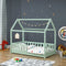 Juskys Marli - Kinderbed - Inclusief valbeveiliging en lattenbodem - Mint 80 x 160 cm