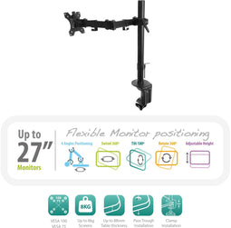 Ewent EW1510 - LCD bureausteun - Verstelbaar - Geschikt voor 10-32 inch