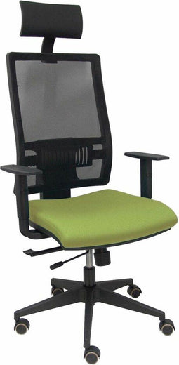 Bureaustoel met hoofdsteun P&C Horna Traslack bali Lichtgroen
