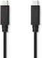 Nedis N CCGP64750BK10 - USB 3.1 Kabel - Type C - 1 m - Zwart