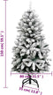 vidaXL - Kunstkerstboom - met - scharnieren - 150 - LED's - en - kerstballen - 150 - cm