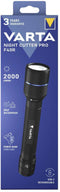 Varta Night Cutter Pro F40R - Zaklamp 2000 lm - Oplaadbaar USB-C - Zwart