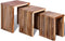 vidaXL - Tafeltjesset - gerecycled - teakhout - 3-delig