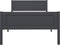 vidaXL - Bedframe - massief - grenenhout - grijs - 90x200 - cm