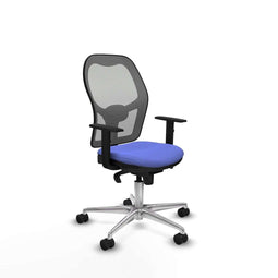 Piqueras y Crespo 1D086N0 - Bureaustoel - Verstelbare hoogte met armleuning - Licht Blauw