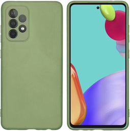 iMoshion Hoesje Geschikt voor Samsung Galaxy A52 (4G) / A52s / A52 (5G) Hoesje Siliconen - iMoshion Color Backcover - groen