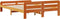 vidaXL - Bed - met - matras - massief - grenenhout - wasbruin - 140x190 - cm