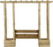vidaXL - Pergola - met - bank - en - plantenbakken - geïmpregneerd - grenenhout