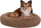 vidaXL - Honden-/kattenkussen - wasbaar - 90x90x16 - cm - pluche - donkergrijs