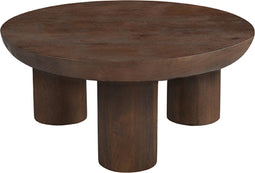 LABEL51 Salontafel Olly - Mangohout - 90x90x37cm - Espresso